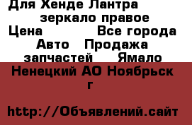 Для Хенде Лантра 1995-99 J2 зеркало правое › Цена ­ 1 300 - Все города Авто » Продажа запчастей   . Ямало-Ненецкий АО,Ноябрьск г.